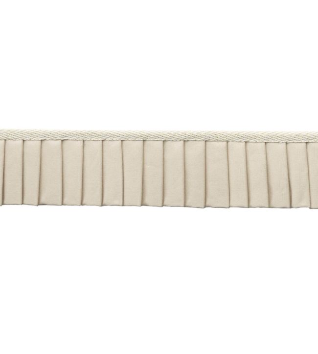 Greer Pleated Border Trimming by Samuel & Sons White Gold