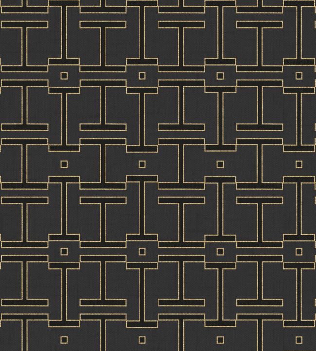 Grid Wallpaper by Coordonne Slate