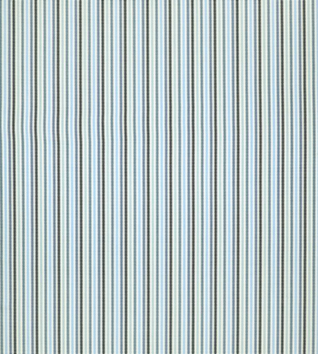 Grove Stripe Fabric by Clarke & Clarke Sky/Midnight/Indigo