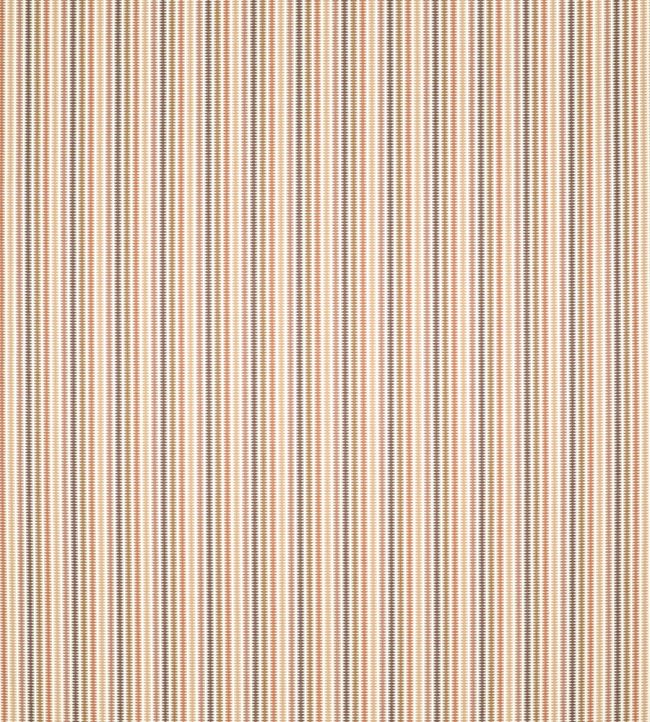 Grove Stripe Fabric by Clarke & Clarke Spice/Rust/Terracotta