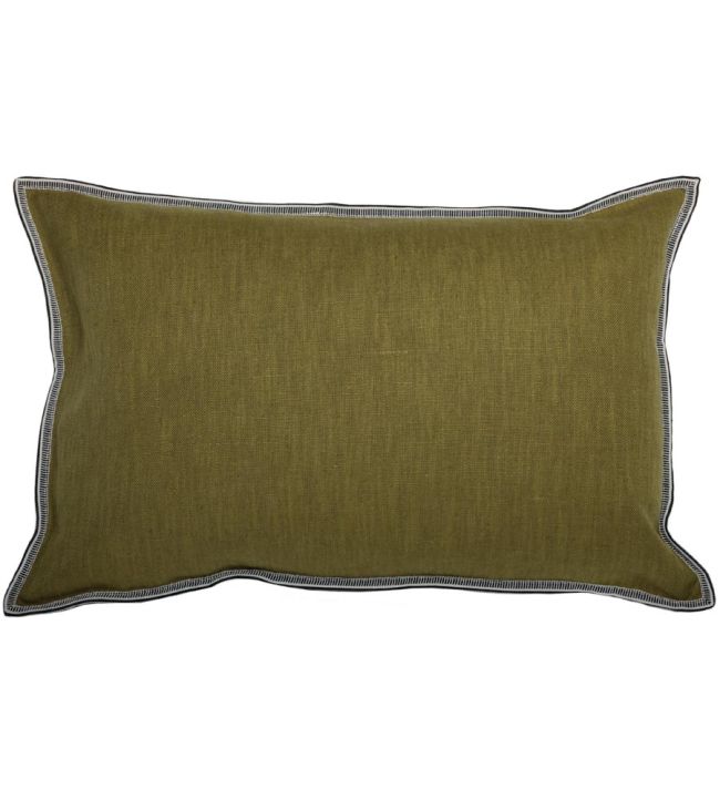 Guethary Cushion 30 x 50cm by Maison Casamance Olive