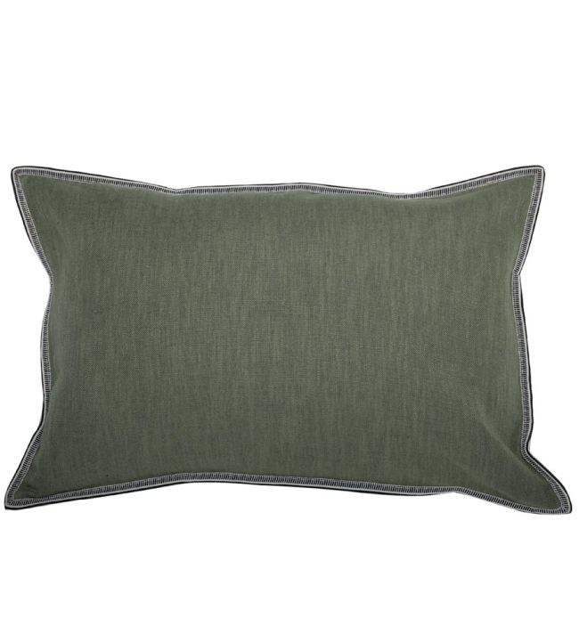 Guethary Cushion 30 x 50cm by Maison Casamance Vert De Gris