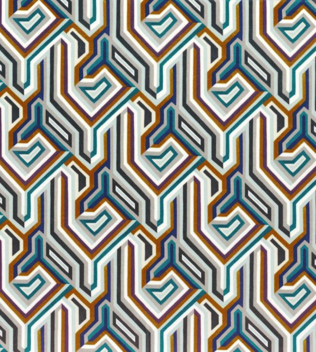 Gugg Velvet Fabric by Camengo Emeraude