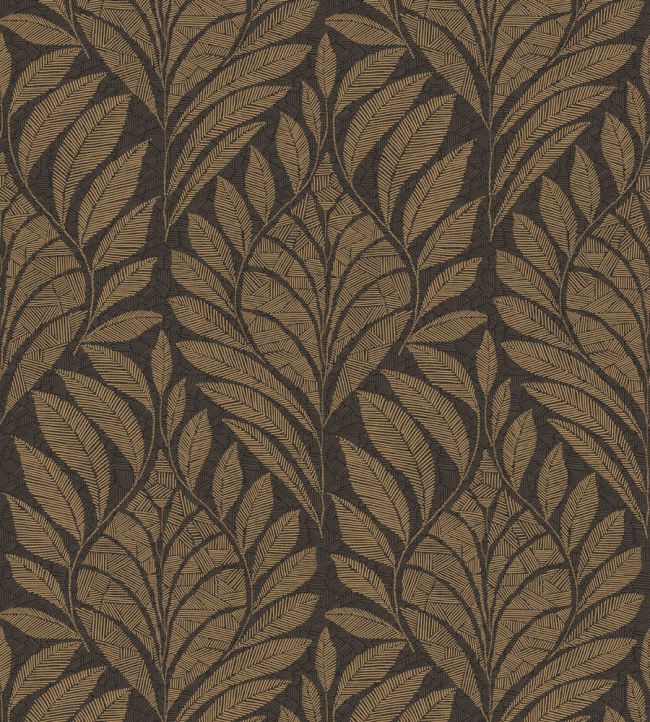 Gustav Wallpaper by Casamance Anthracite/dore