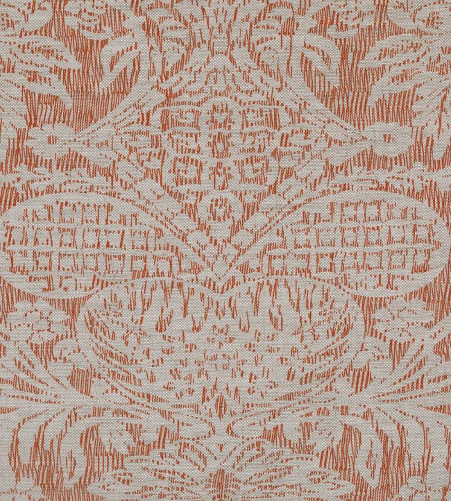 Hackford Fabric by Fermoie Tangerine