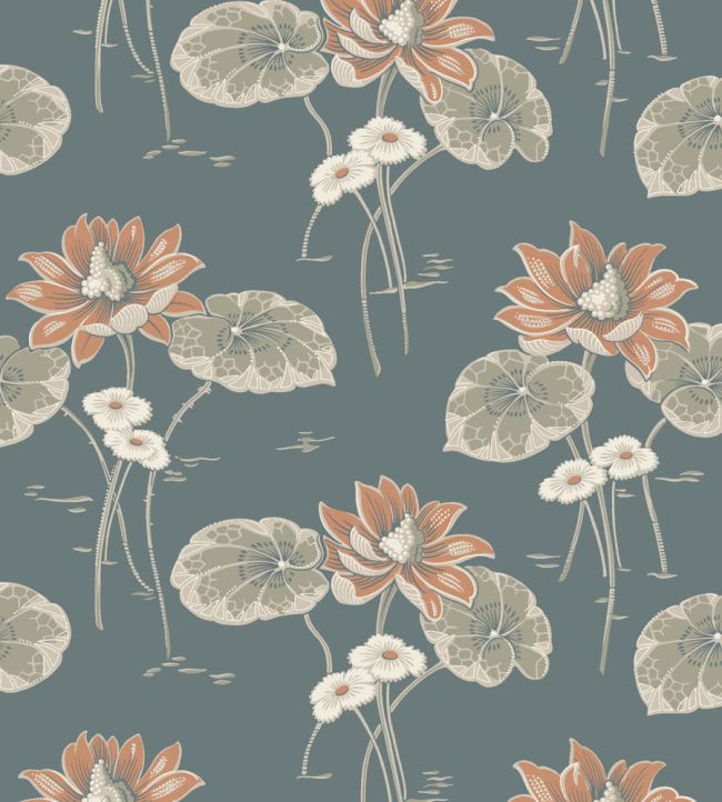 Haga Wallpaper by Borastapeter Blue