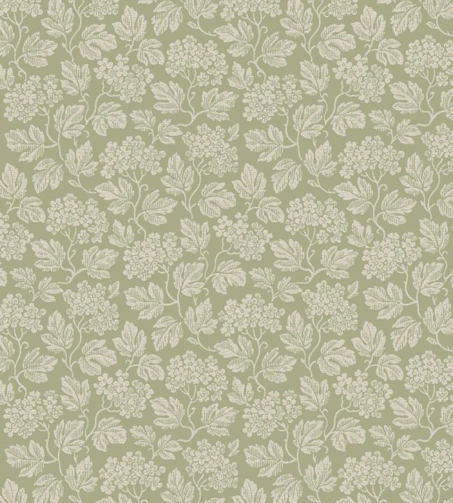 Hagtorn Wallpaper by Borastapeter Green