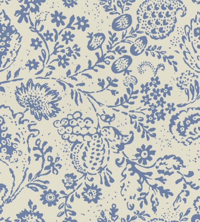Halcyon Days Wallpaper by Langelid Von Bromssen True Blue