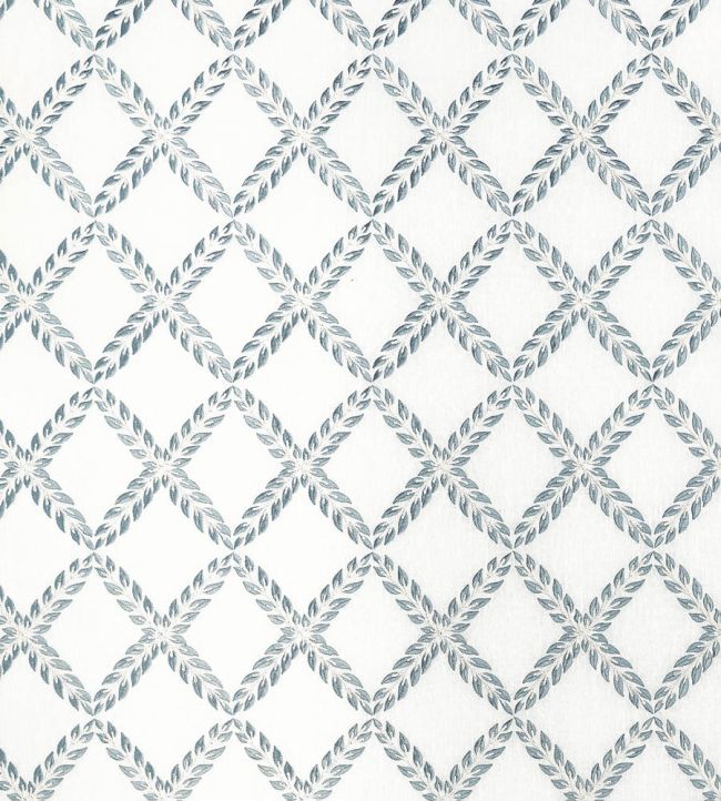Halifax Embroidery Fabric by Anna French Blue and White