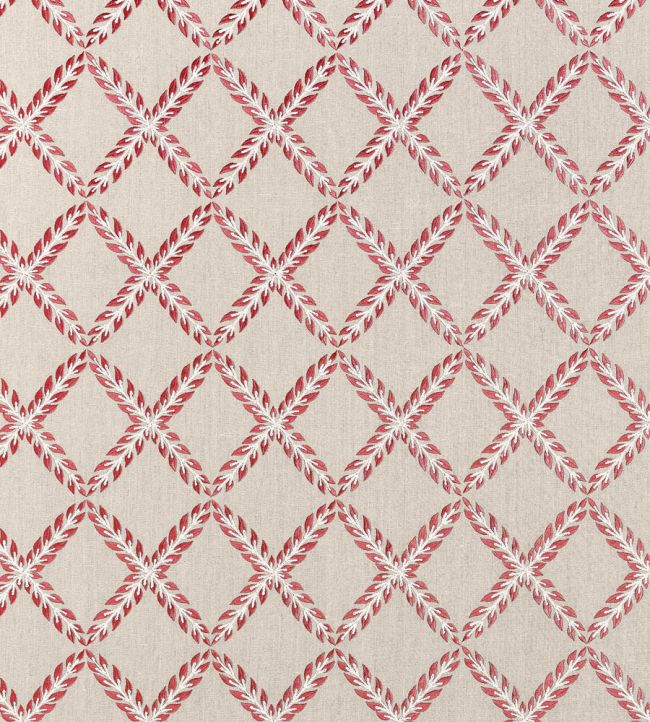 Halifax Embroidery Fabric by Anna French Red