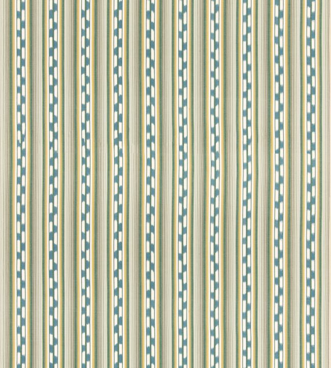 Halki Stripe Fabric by GP & J Baker Emerald/Blue