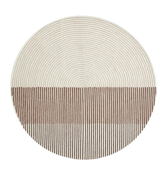GAN Ply Round rug Pink 02HT629N3MU43-245 Pink