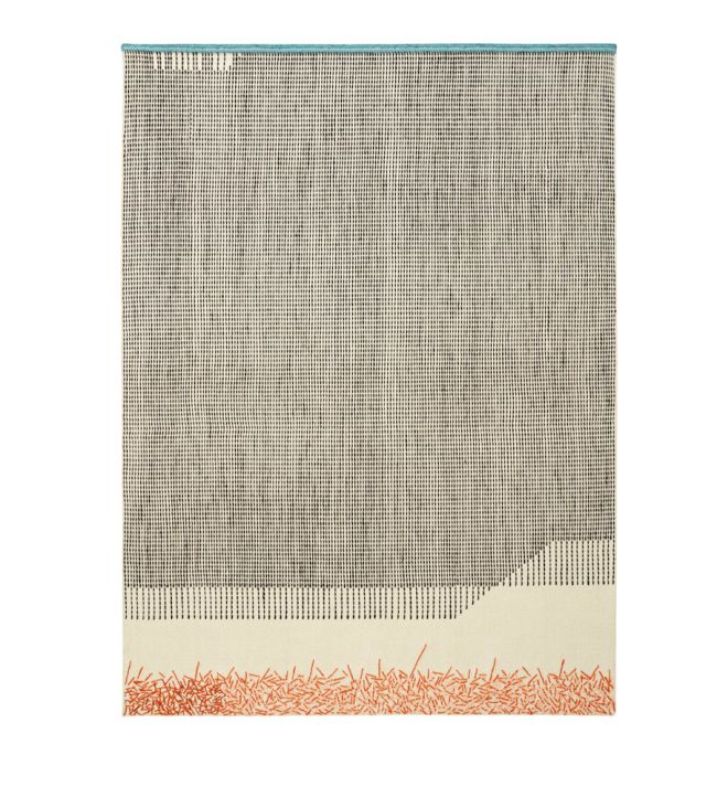 GAN Backstitch Calm rug Brick 167142-US Brick