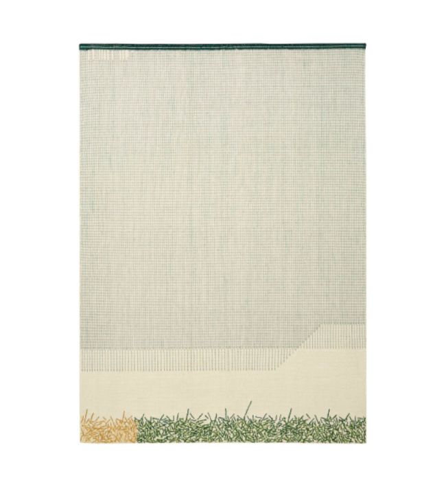 GAN Backstitch Calm rug Green 167141-US Green