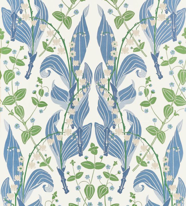 Harbor Springs Wallpaper by Thibaut Blue