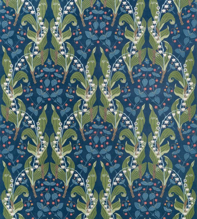 Harbor Springs Fabric by Thibaut Navy