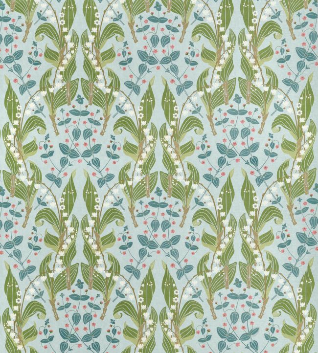 Harbor Springs Fabric by Thibaut Spa Blue