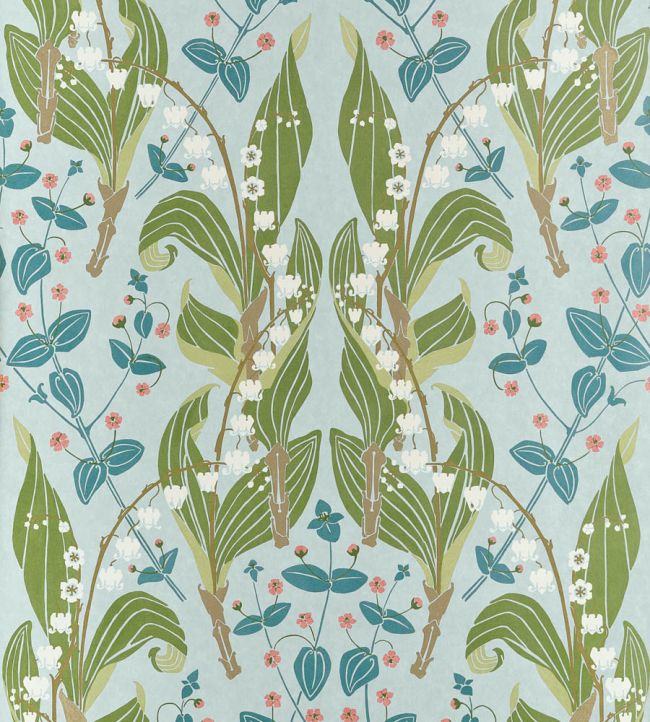 Harbor Springs Wallpaper by Thibaut Spa Blue