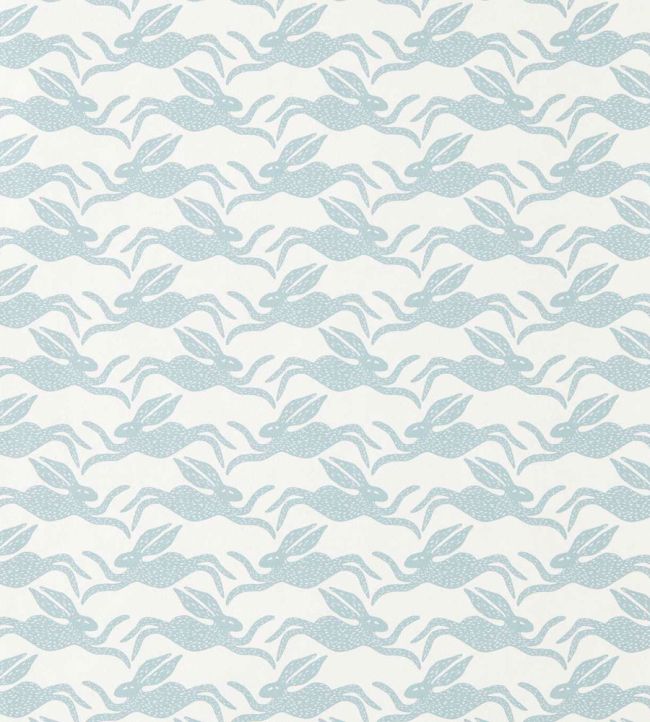 Hares Wallpaper by Scion Coast Blue