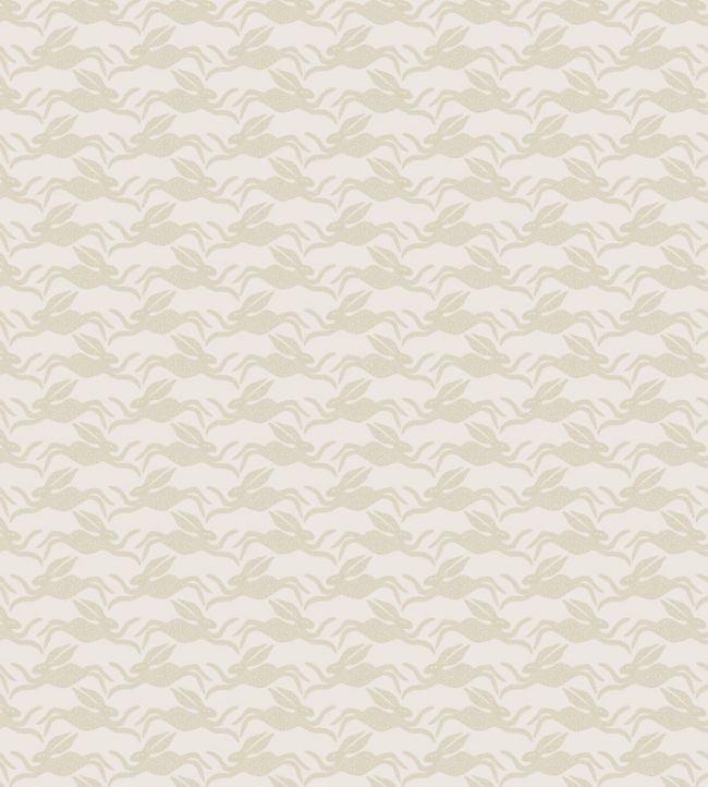 Hares Fabric by Scion Pebble