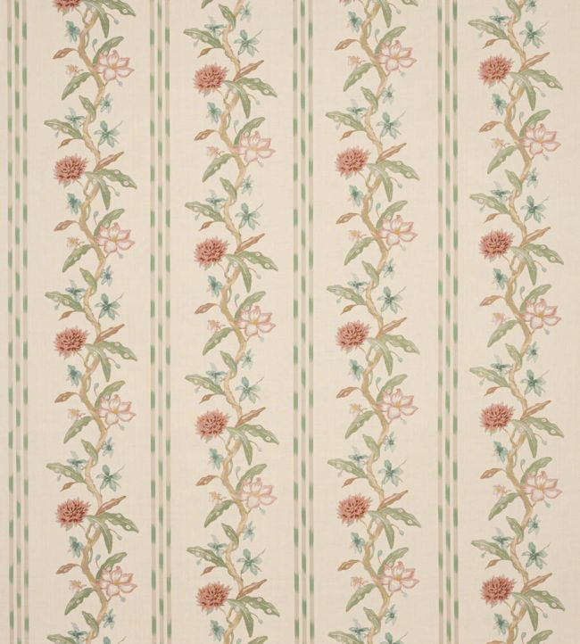 Harewood Fabric by Colefax And Fowler Pink/Green