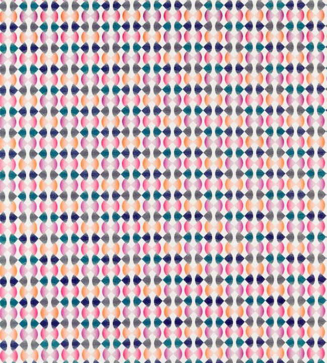 Maiolica Fabric by Harlequin Fuchsia/Mandarin/Indigo