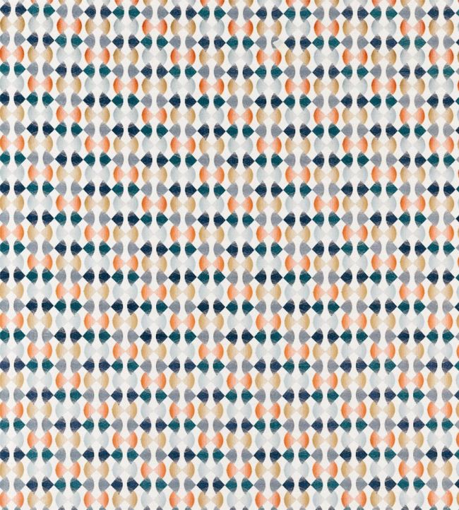 Maiolica Fabric by Harlequin Paprika/Teal/Ochre