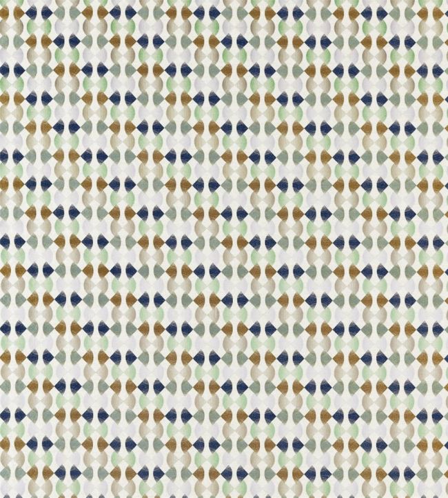 Maiolica Fabric by Harlequin Ink/Wasabi/Gold