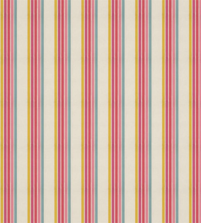 Helter Skelter Stripe Fabric by Harlequin Cherry/Blossom/Pineapple/Sky