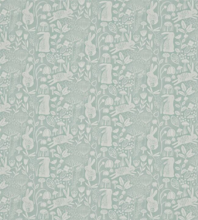 Into The Meadow Fabric by Harlequin Duck Egg
