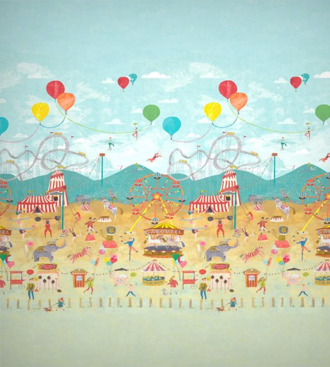 Lifes a Circus Mural by Harlequin Carousel