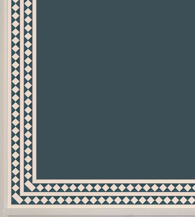 Harlequin Border Wallpaper by Ottoline Dark Blue