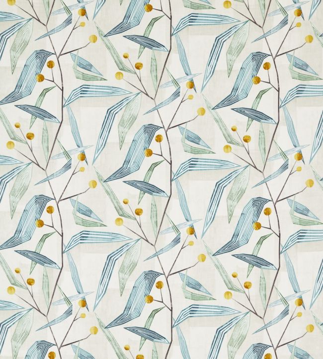 Entity Fabric by Harlequin Emerald/Ochre