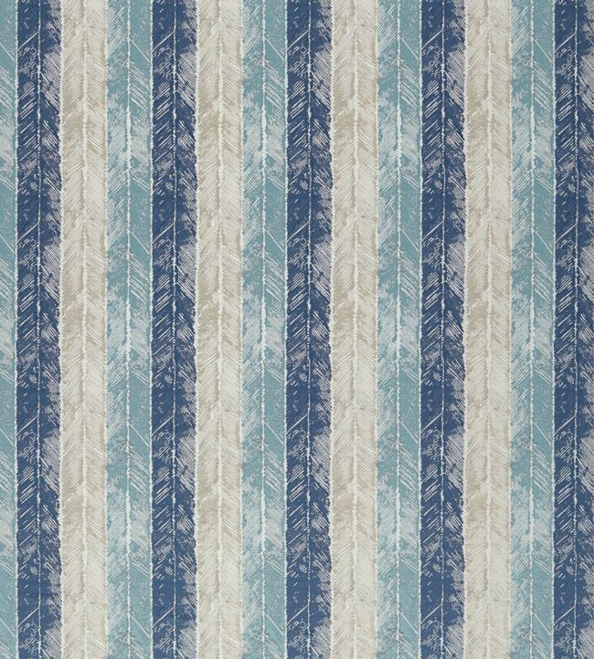 Walchia Fabric by Harlequin Indigo/Sky/Shell