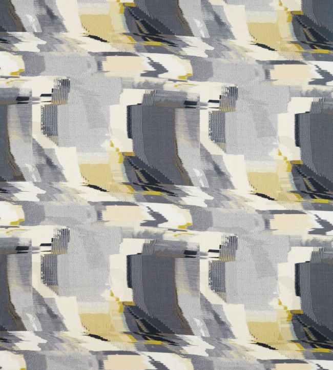Perspective Fabric by Harlequin Charcoal / Gold