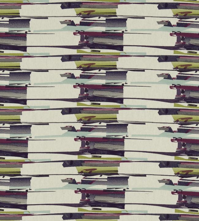 Zeal Fabric by Harlequin Old Navy, Aqua, Lime, Magenta