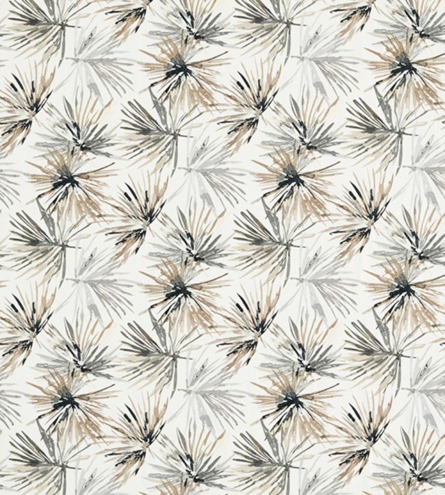 Aucuba Fabric by Harlequin Steel / Jet