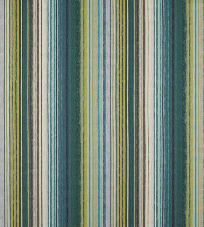 Spectro Stripe Fabric by Harlequin Emerals / Marine / Lichen