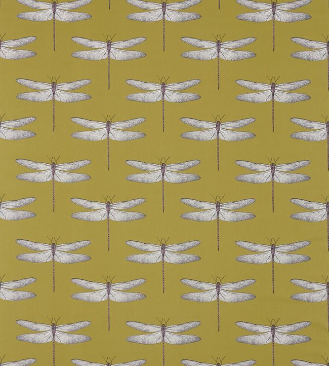 Demoiselle Fabric by Harlequin Chartreuse/Grape