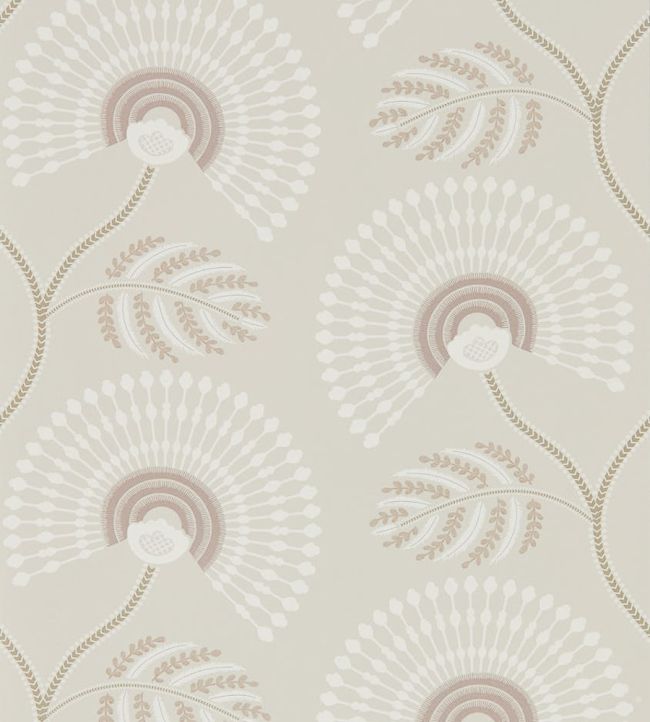Louella Wallpaper by Harlequin Rose Quartz/Pearl