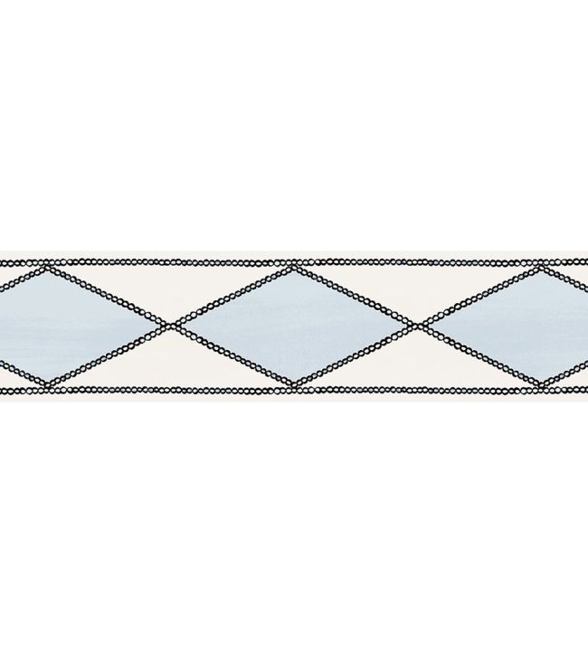 Harlequin Pearl Border Wallpaper by CommonRoom Gustavian Blue