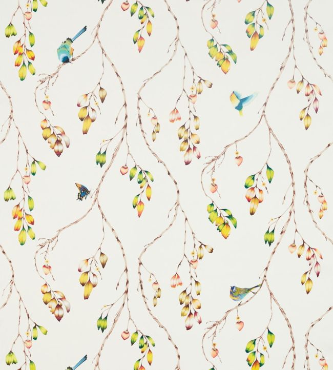 Iyanu Voile Fabric by Harlequin Paprika/Kiwi