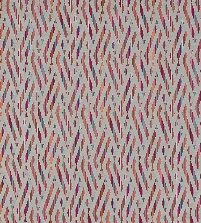 Makena Fabric by Harlequin Contract Cerise/Fuchsia/Mink
