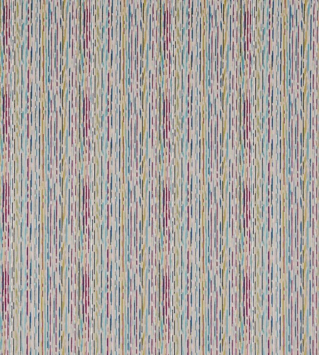 Nuru Fabric by Harlequin Contract Aqua/Magenta/Cream