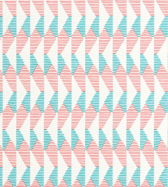 Harper Fabric by Thibaut Capri and Coral