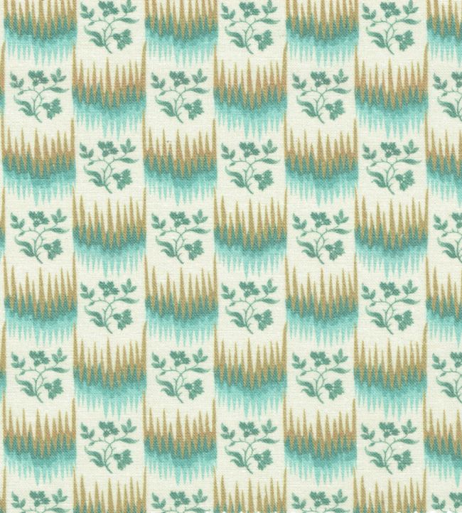 Harting Fabric by Titley and Marr Sienna & Teal