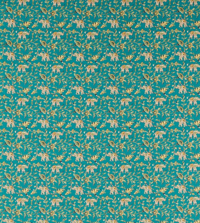 Hathi Fabric by Clarke & Clarke Teal