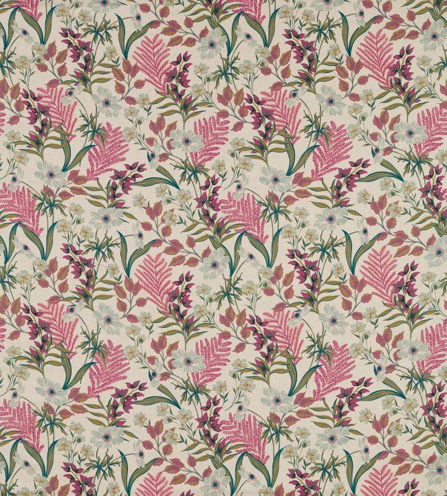 Hazelbury Linen Fabric by Studio G Coral