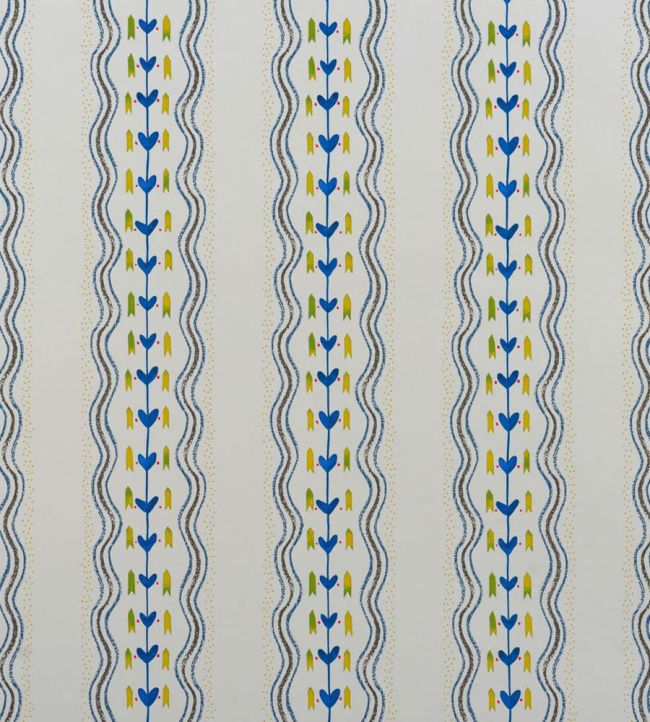 Hearty Wallpaper by Andrew Martin Periwinkle