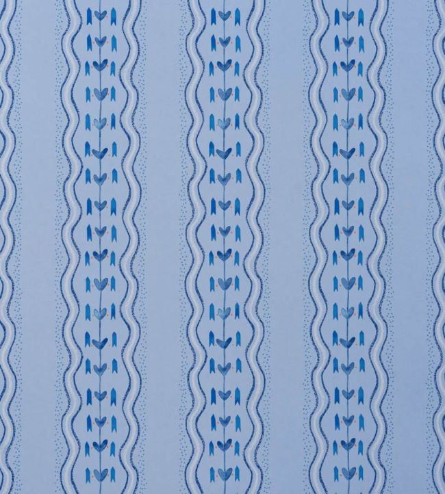 Hearty Wallpaper by Andrew Martin Sky Blue